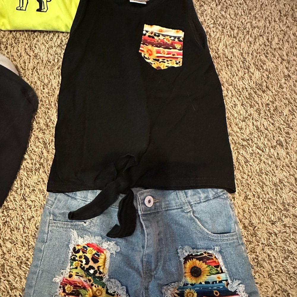 Girls matching short set